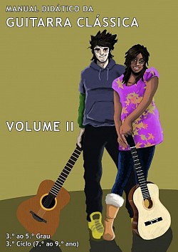 Capa do volume II do manual didático da guitarra clássica de Adolfo Mendes