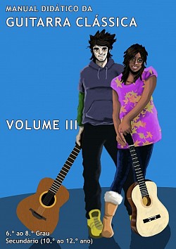 Capa do volume III do manual didático da guitarra clássica de Adolfo Mendes