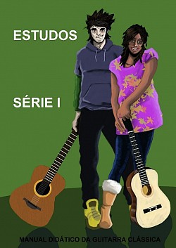 Capa dos Estudos série I do manual didático da guitarra clássica de Adolfo Mendes