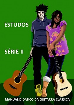 Capa dos Estudos série II do manual didático da guitarra clássica de Adolfo Mendes