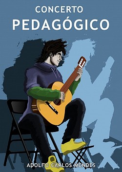 Capa do concerto pedagógico do Manual Didático da Guitarra Clássica de Adolfo Mendes